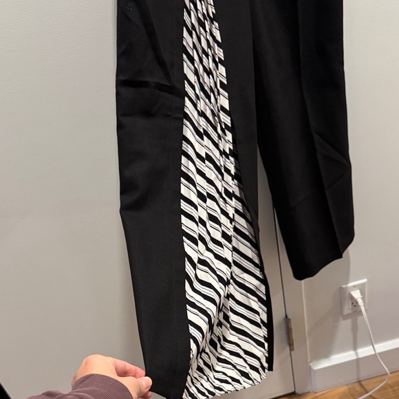 Petit Studio Wide Leg Pants with black and white stripes detail size XS - Picture 3 of 4